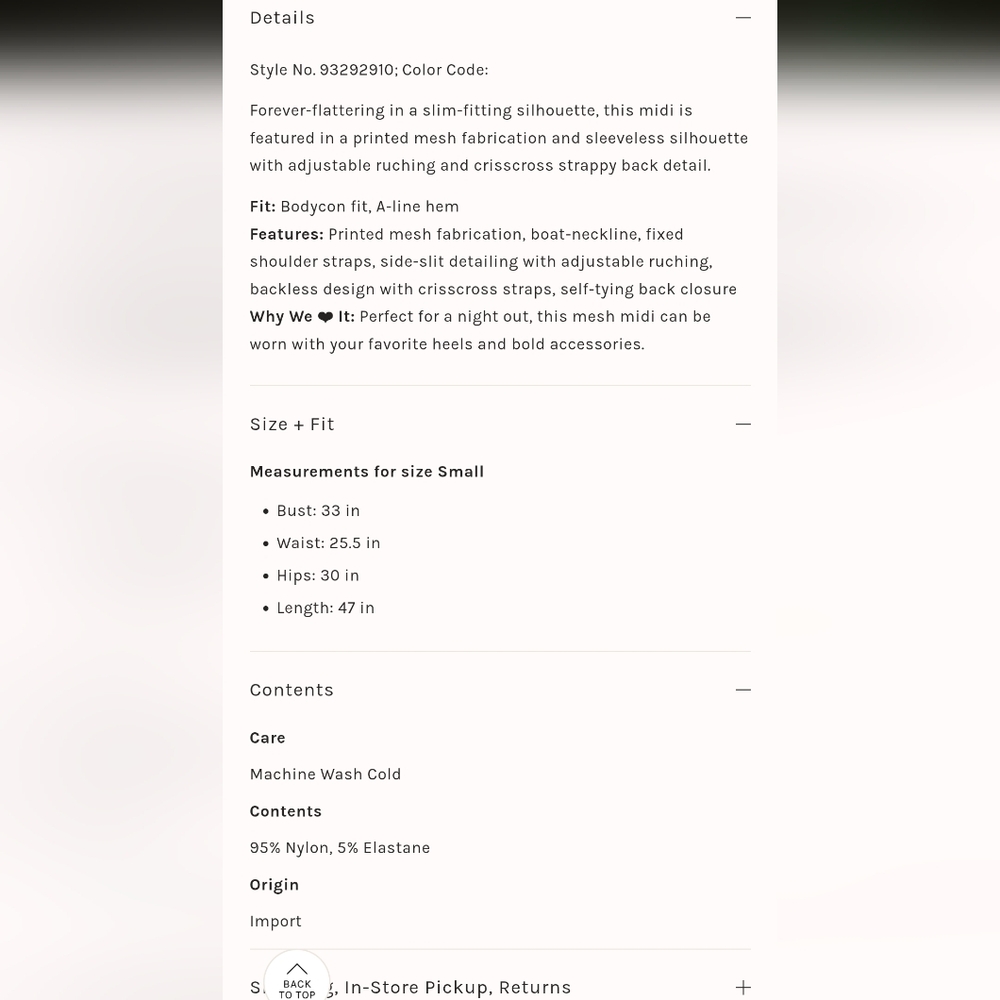 EUC Free People Take Me Away Midi Dress in Night Combo - Picture 15 of 15